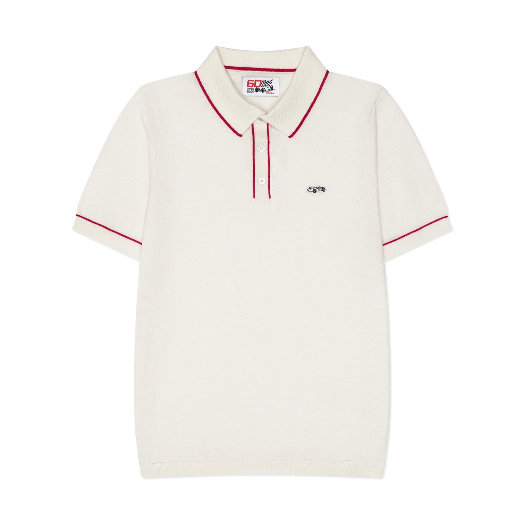 RA272 Cashmere and Wool Polo in Championship White