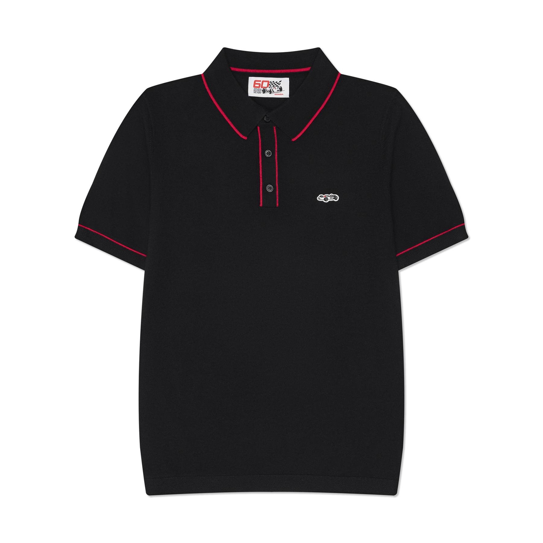 RA272 Cashmere and Wool Polo in Black